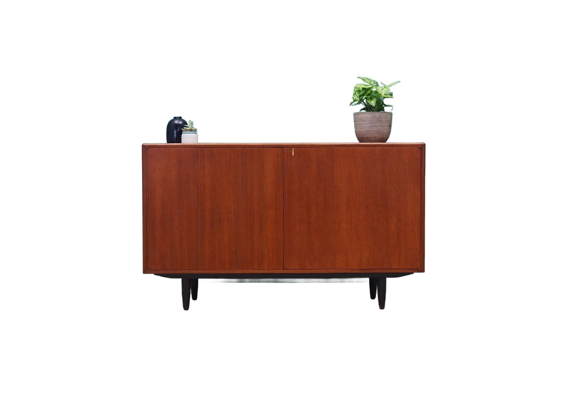 Komoda, teak brązowy, proj. B. Fridhagen, Bodafors, Szwecja, lata 70.