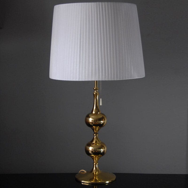 Table Lamp Space Age, golden brass, Germany, 1970s. - 44487