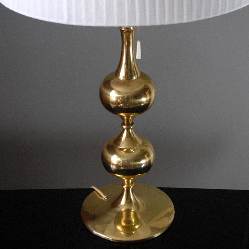 Table Lamp Space Age, golden brass, Germany, 1970s. - 44491