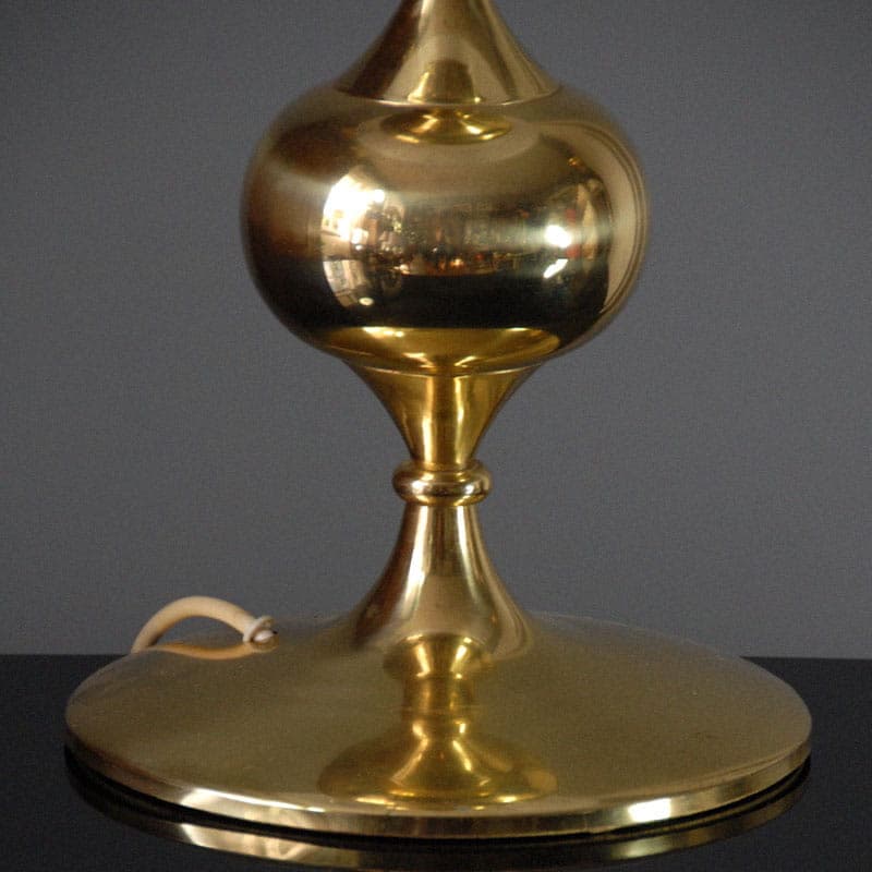 Table Lamp Space Age, golden brass, Germany, 1970s. - 44492