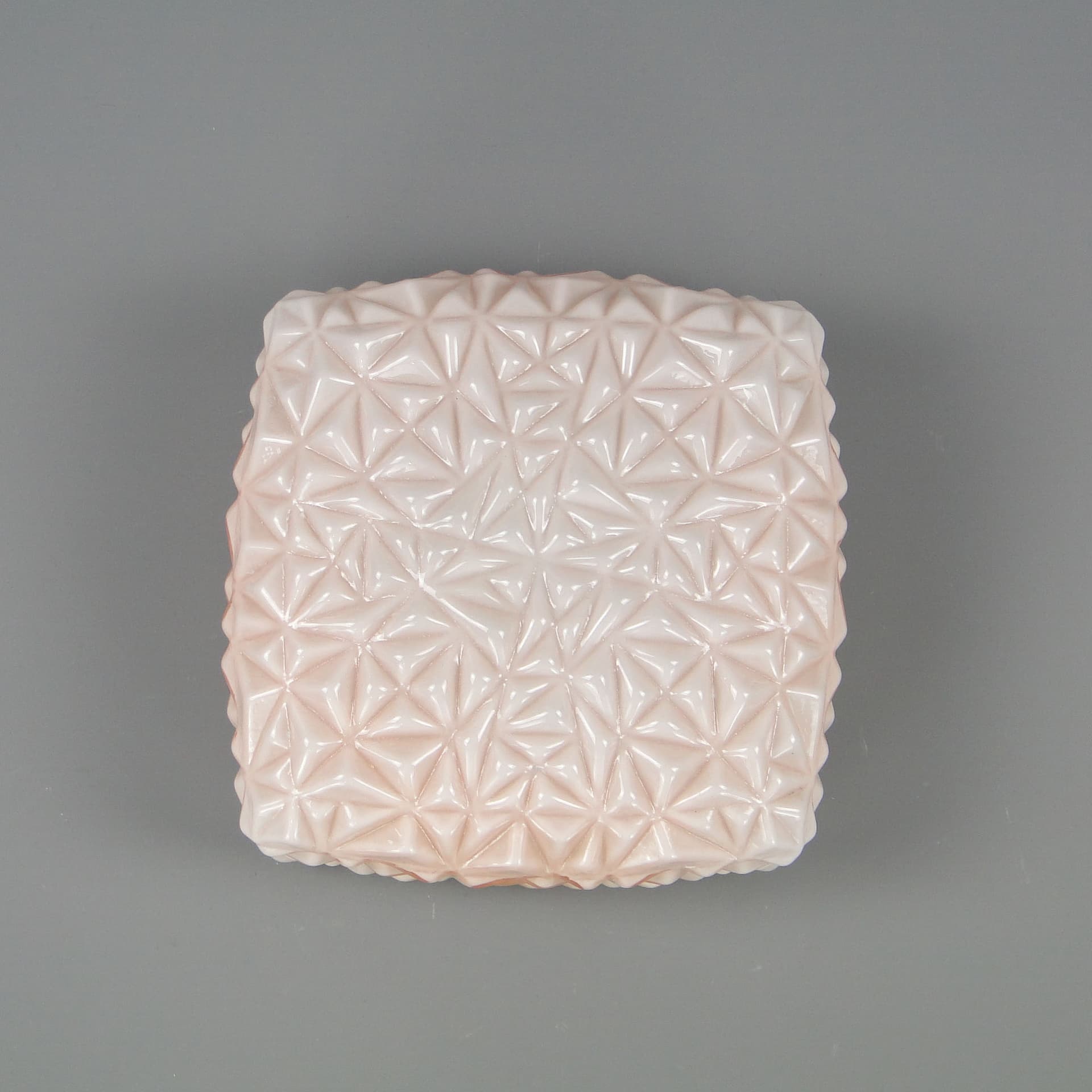 Ceiling Lamp 606, pink glass, Elmed, Poland, 1960s. - 44237