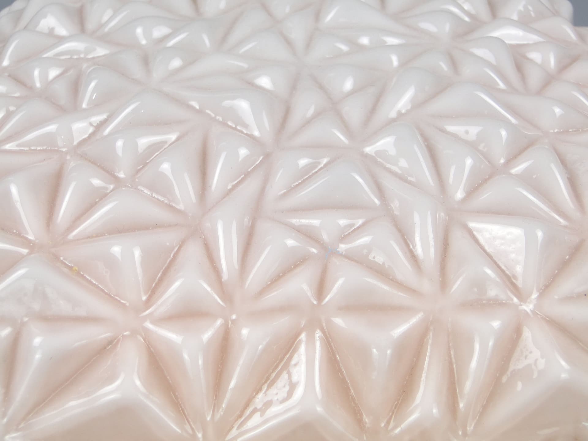 Ceiling Lamp 606, pink glass, Elmed, Poland, 1960s. - 44240