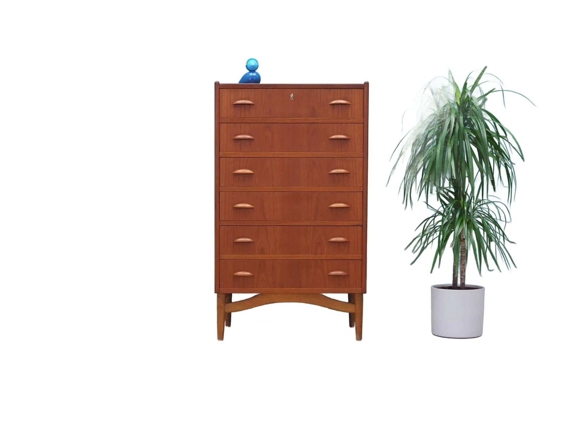 Komoda, duński design, brązowy, teak, Dania, lata 70. - 44330