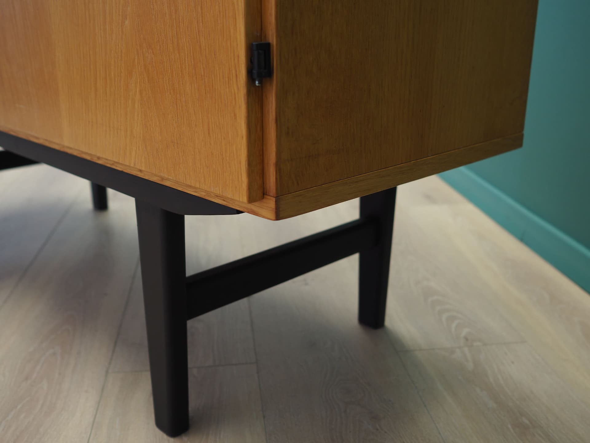 Wardrobe, brown ash, Denmark, 1970s - 50440