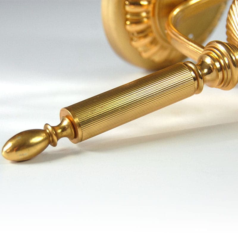 Wall sconce, golden brass, by G. Sciolari, Italy, 1970s. - 44480