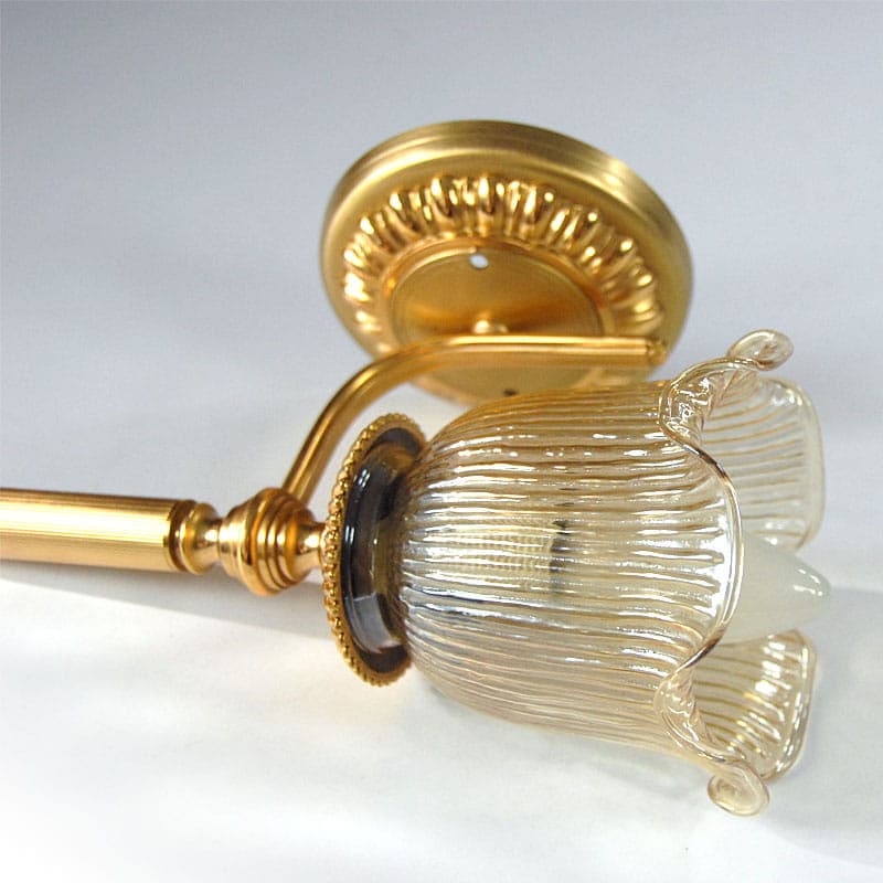 Wall sconce, golden brass, by G. Sciolari, Italy, 1970s. - 44482