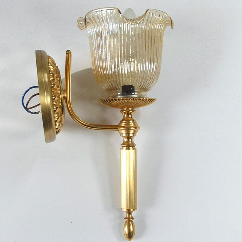 Wall sconce, golden brass, by G. Sciolari, Italy, 1970s. - 44481