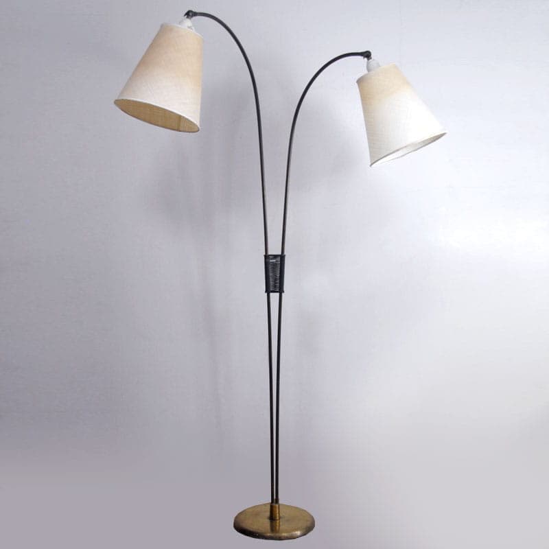 Lampa podłogowa, beżowy, metal, Dania, lata 50. - 44443