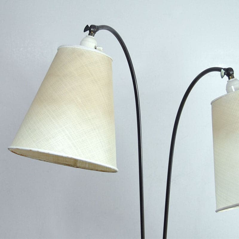 Lampa podłogowa, beżowy, metal, Dania, lata 50. - 44444