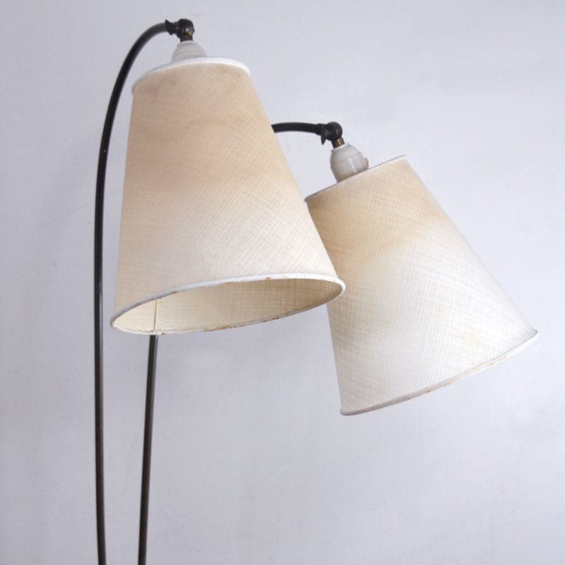 Lampa podłogowa, beżowy, metal, Dania, lata 50. - 44446