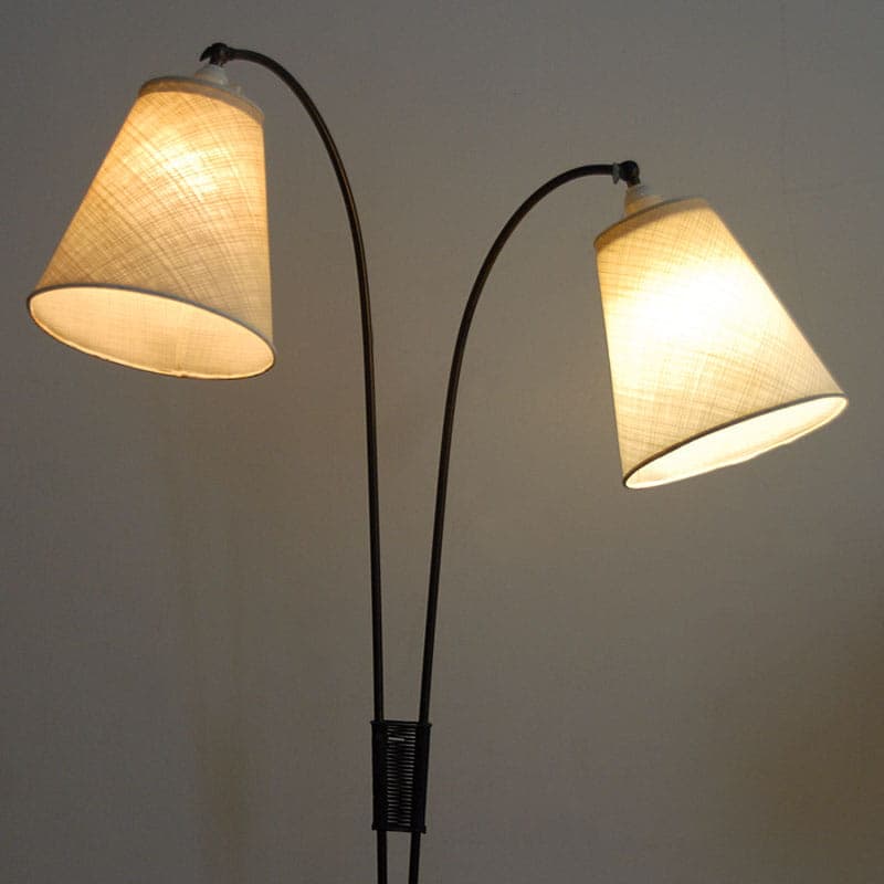 Lampa podłogowa, beżowy, metal, Dania, lata 50. - 44450