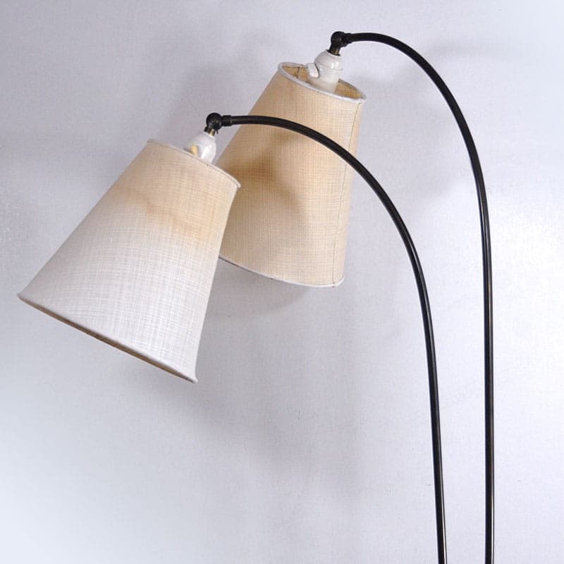 Lampa podłogowa, beżowy, metal, Dania, lata 50. - 44447