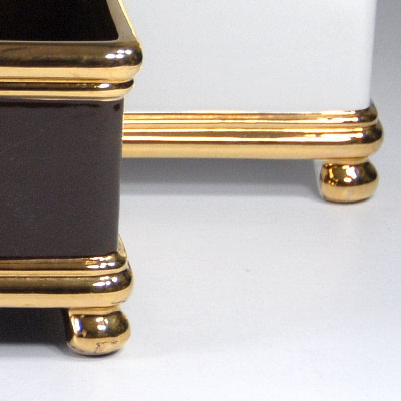 Set of cachepots Bellini, ivory white ceramics, Italy, 1970s. - 44436