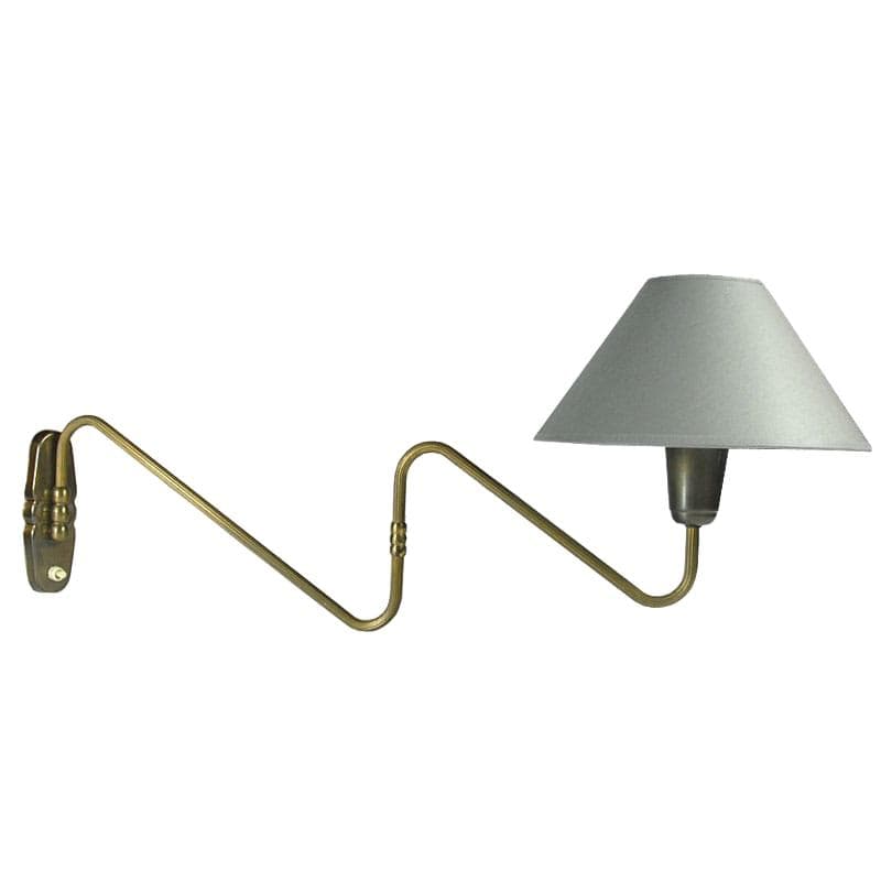 Wall lamp, silver metal, Denmark, 1950s.