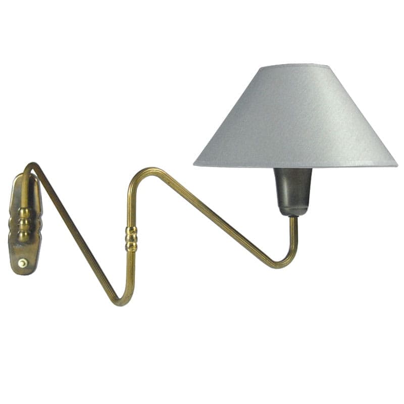 Wall lamp, silver metal, Denmark, 1950s. - 44427