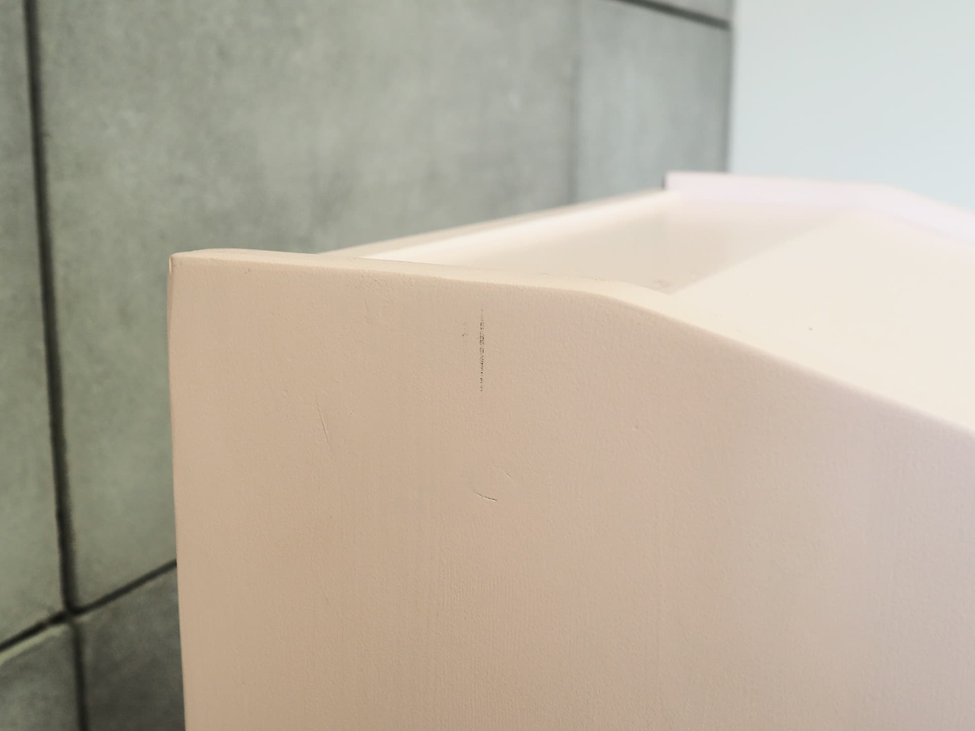 Chest of drawers, pastel pink, teak, Denmark, 1970s. - 50400