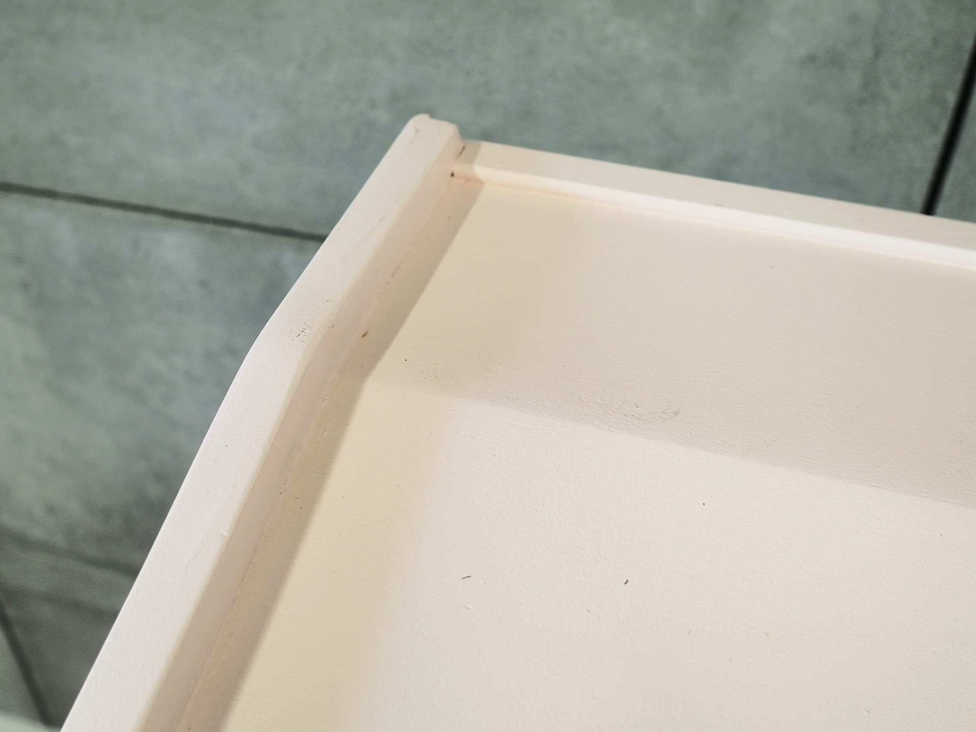 Chest of drawers, pastel pink, teak, Denmark, 1970s. - 50399