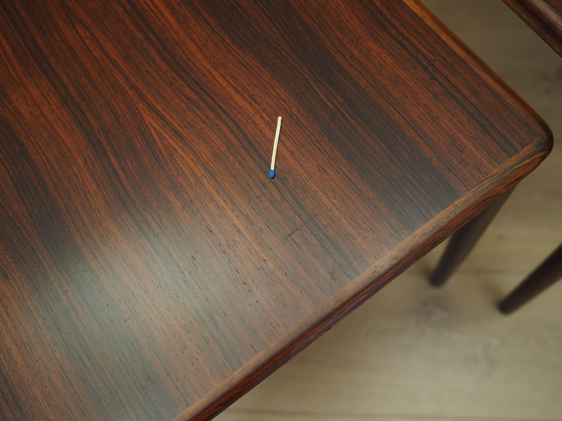 Set of three side tables, rosewood brown, Denmark, 1960s. - 50396