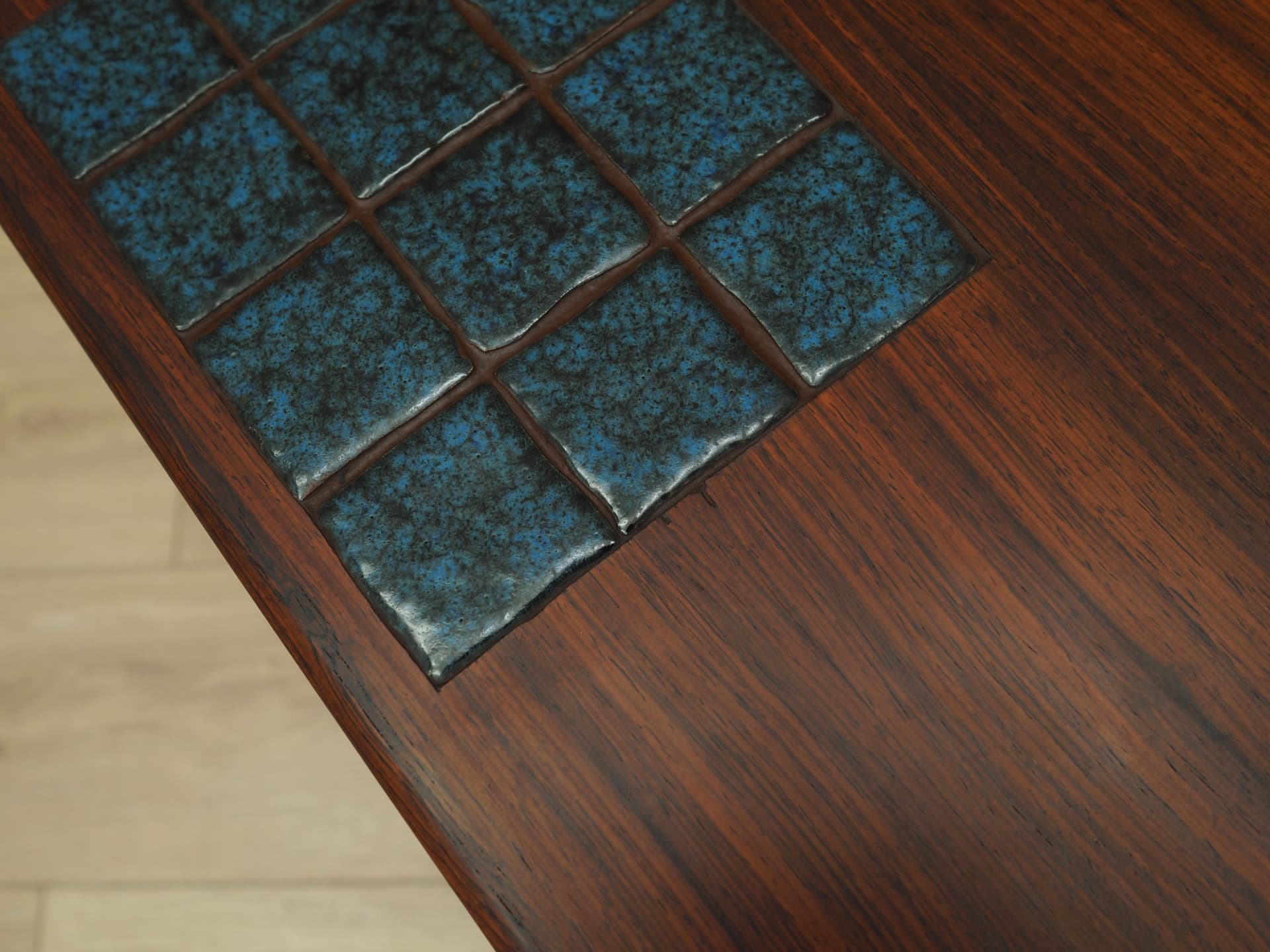 Set of three side tables, rosewood brown, Denmark, 1960s. - 50398