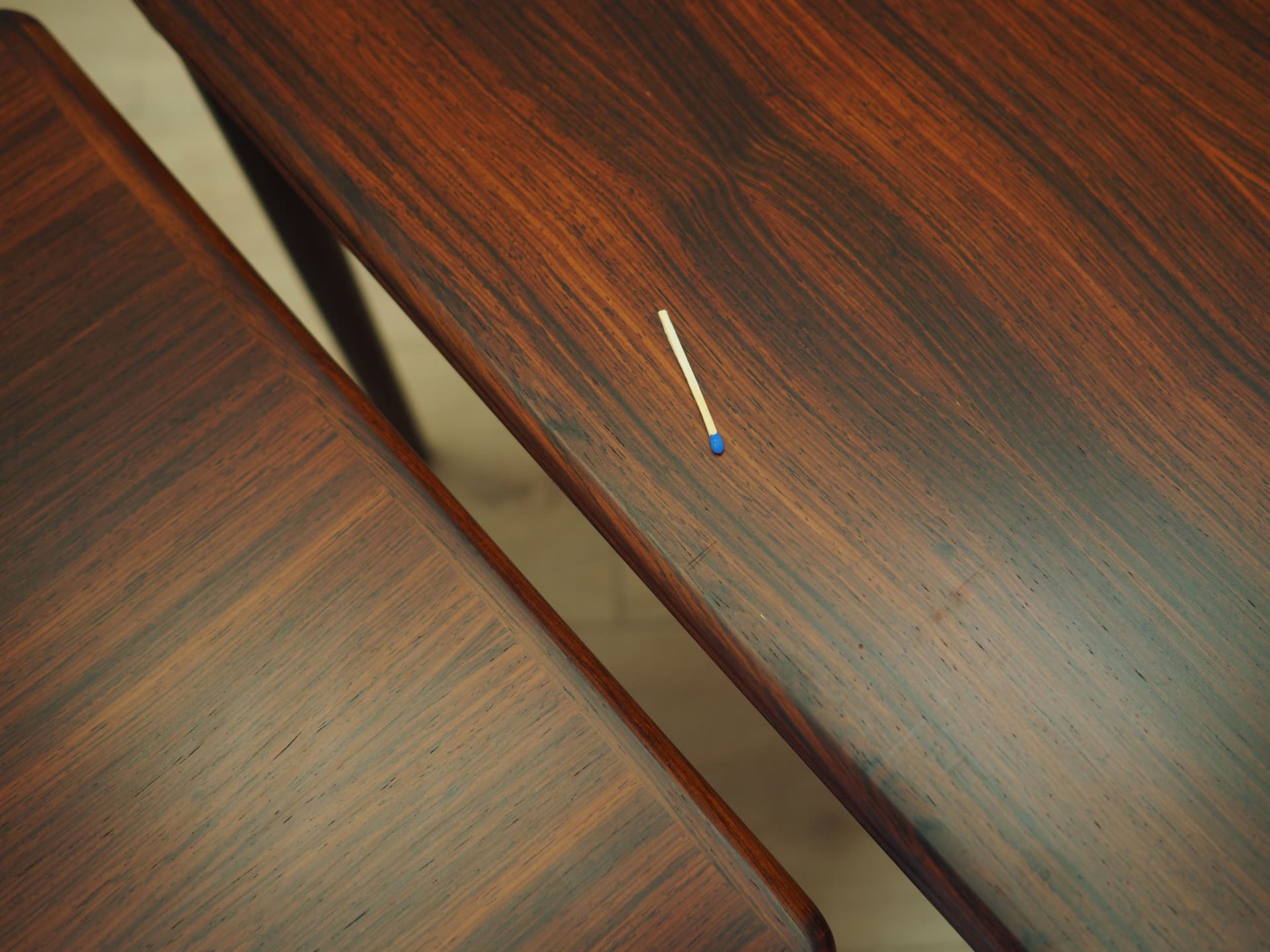 Set of three side tables, rosewood brown, Denmark, 1960s. - 50395
