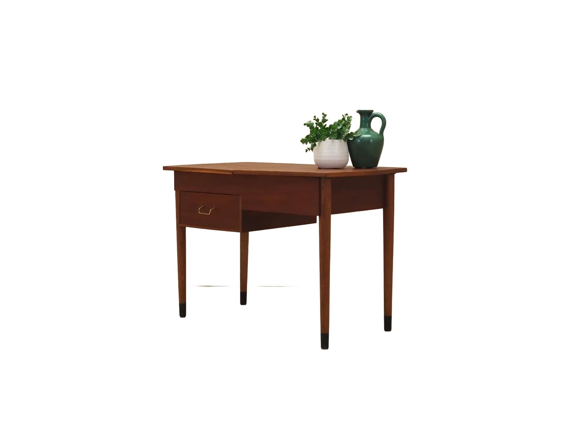 Sewing Table, brown teak, Denmark, 1960s.