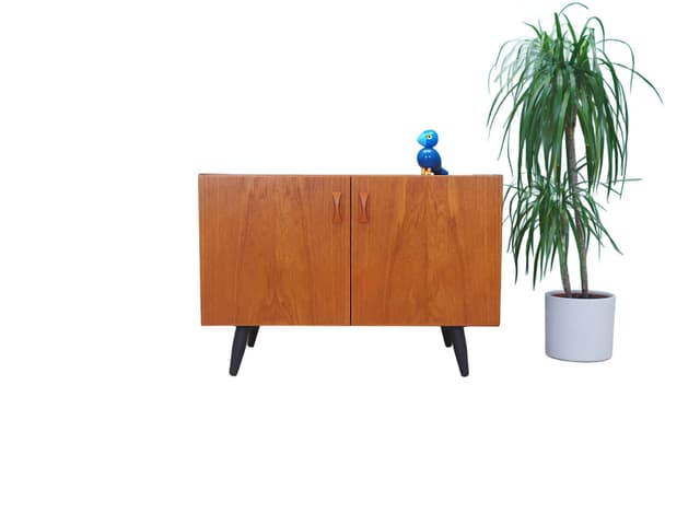 Szafka, mid-century modern, brązowy, teak, Dania, lata 70. - WYMIARY