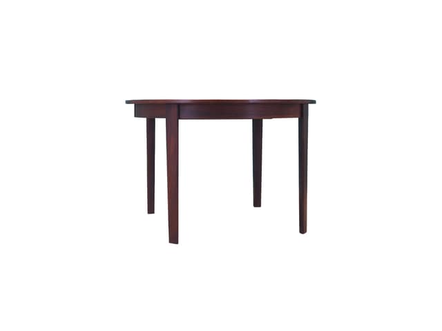 Round Table, brown rosewood, Denmark, 1960s - DIMENSION