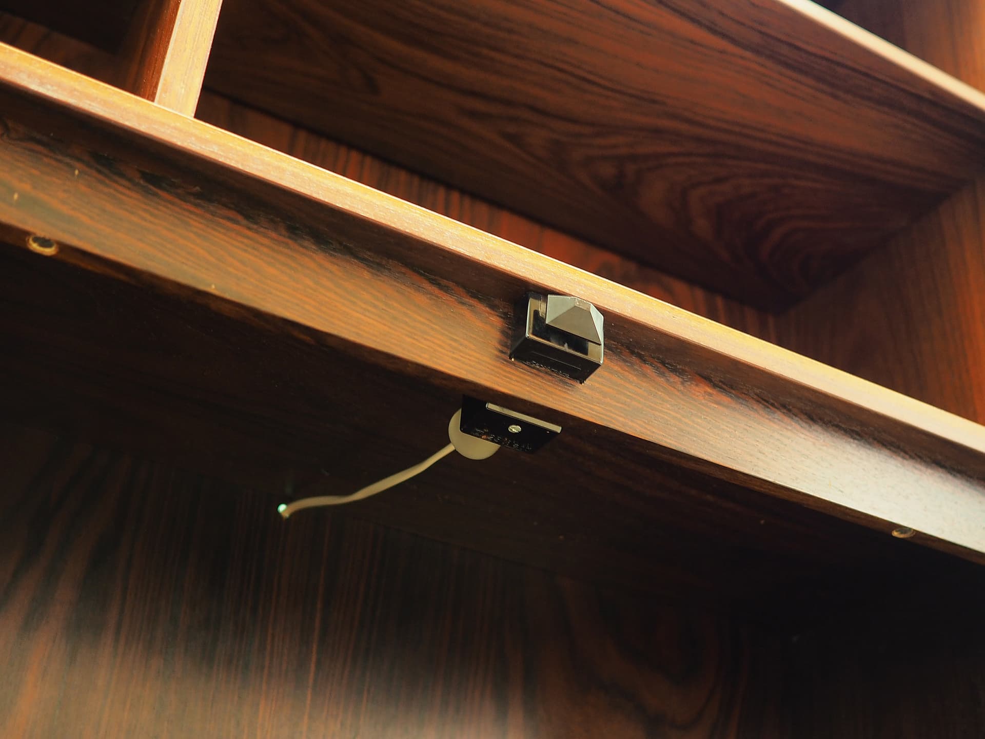 Bookcase, brown rosewood, by I. Kofod-Larsen, for Faarup Møbelfabrik, Denmark, 1970s. - 50342