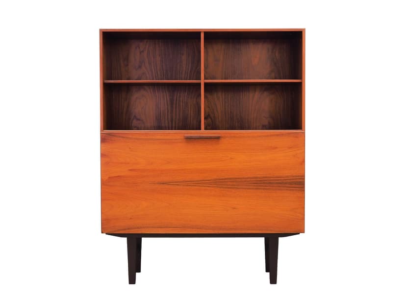 Regał, palisander brązowy, proj. I. Kofod-Larsen, dla Faarup Møbelfabrik, Dania, lata 70.