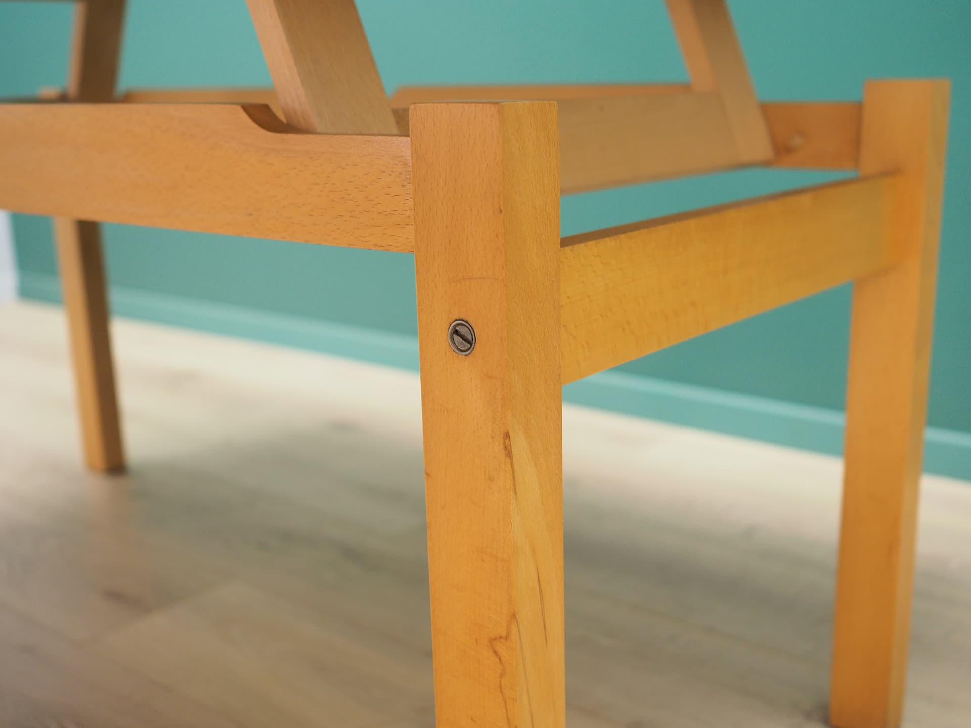 Stół prostokątny, buk jasnobrązowy, Polska, lata 80. - 50279