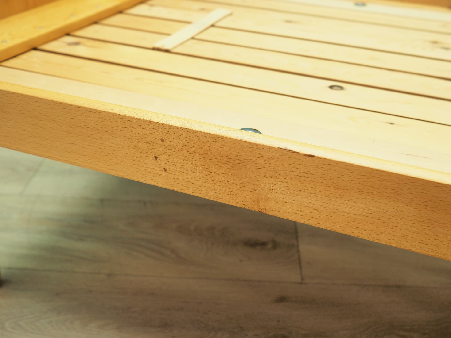 Łóżko dziecięce, jesion jasnobrązowy, Dania, lata 60. - 44729