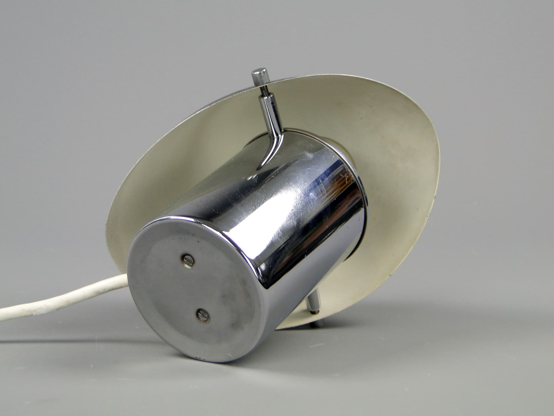 Table lamp 1630, silver chromed steel, by J. Hůrka, Napako, Czechoslovakia, 1950s - 44674