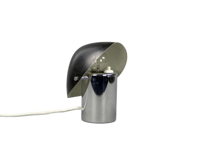 Table lamp 1630, silver chromed steel, by J. Hůrka, Napako, Czechoslovakia, 1950s - DIMENSION