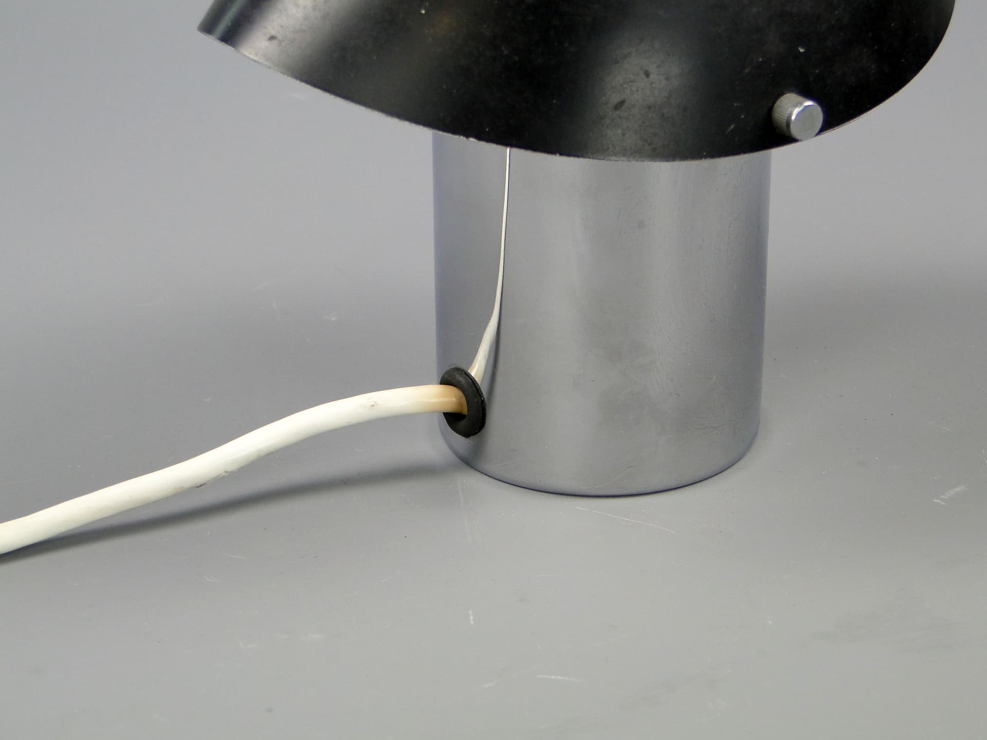 Table lamp 1630, silver chromed steel, by J. Hůrka, Napako, Czechoslovakia, 1950s - 44669