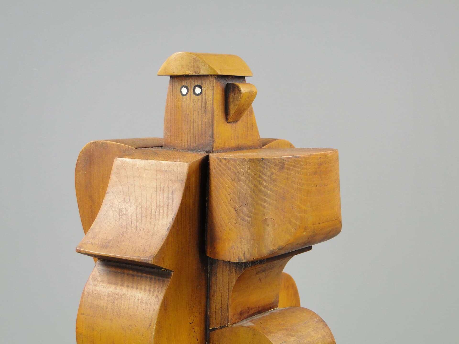 Rzeźba kubistyczna, brąz, drewno, Polska, lata 60. - 44660