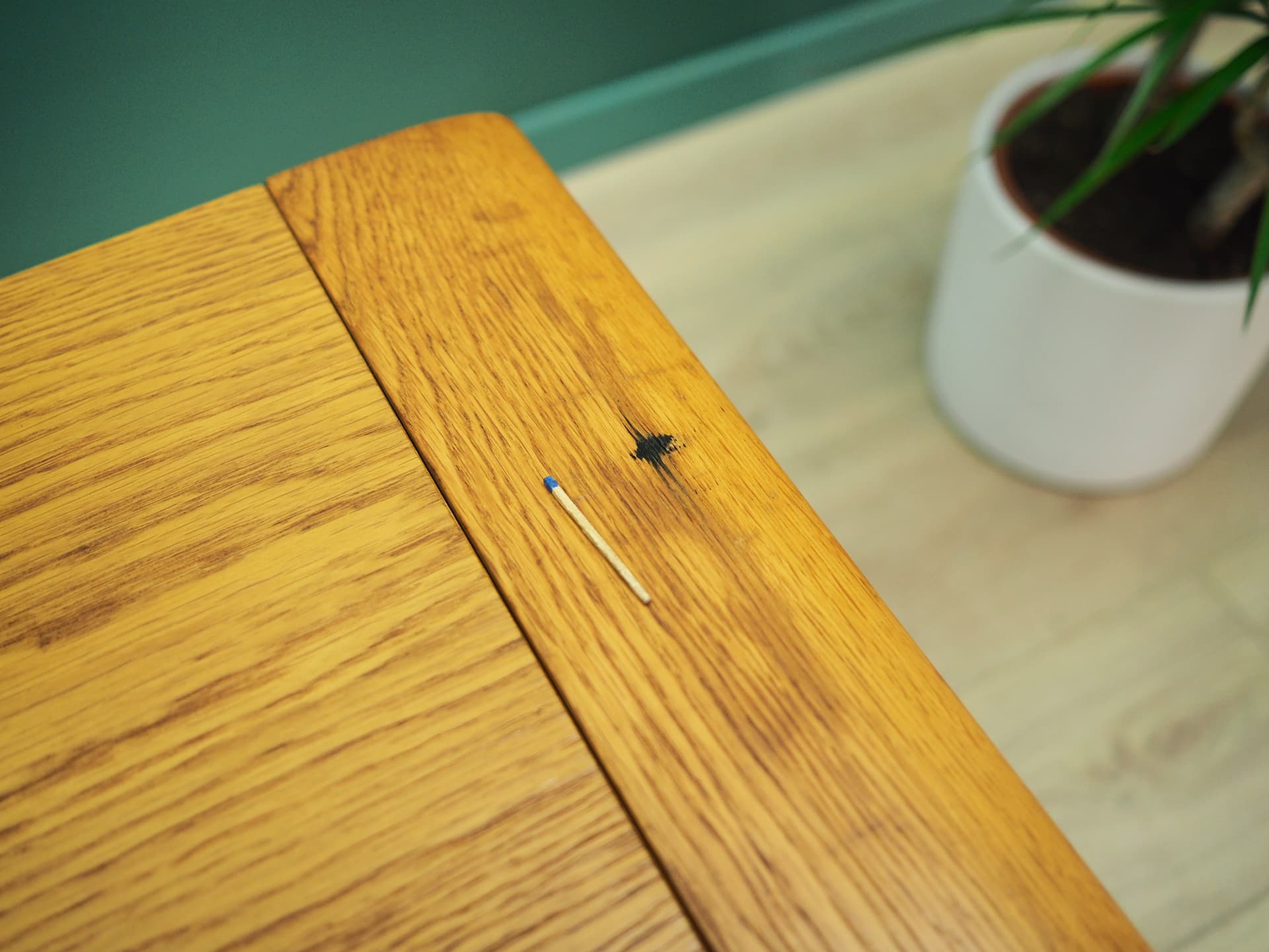 Coffee table, light brown oak, Denmark, 1960s. - 44718
