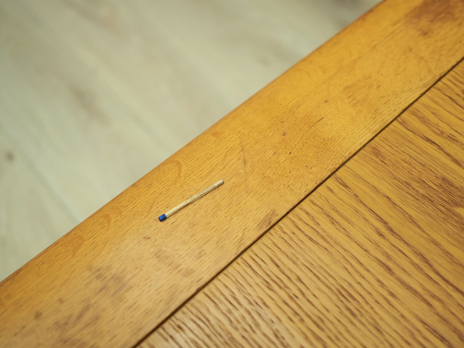 Coffee table, light brown oak, Denmark, 1960s. - 50265