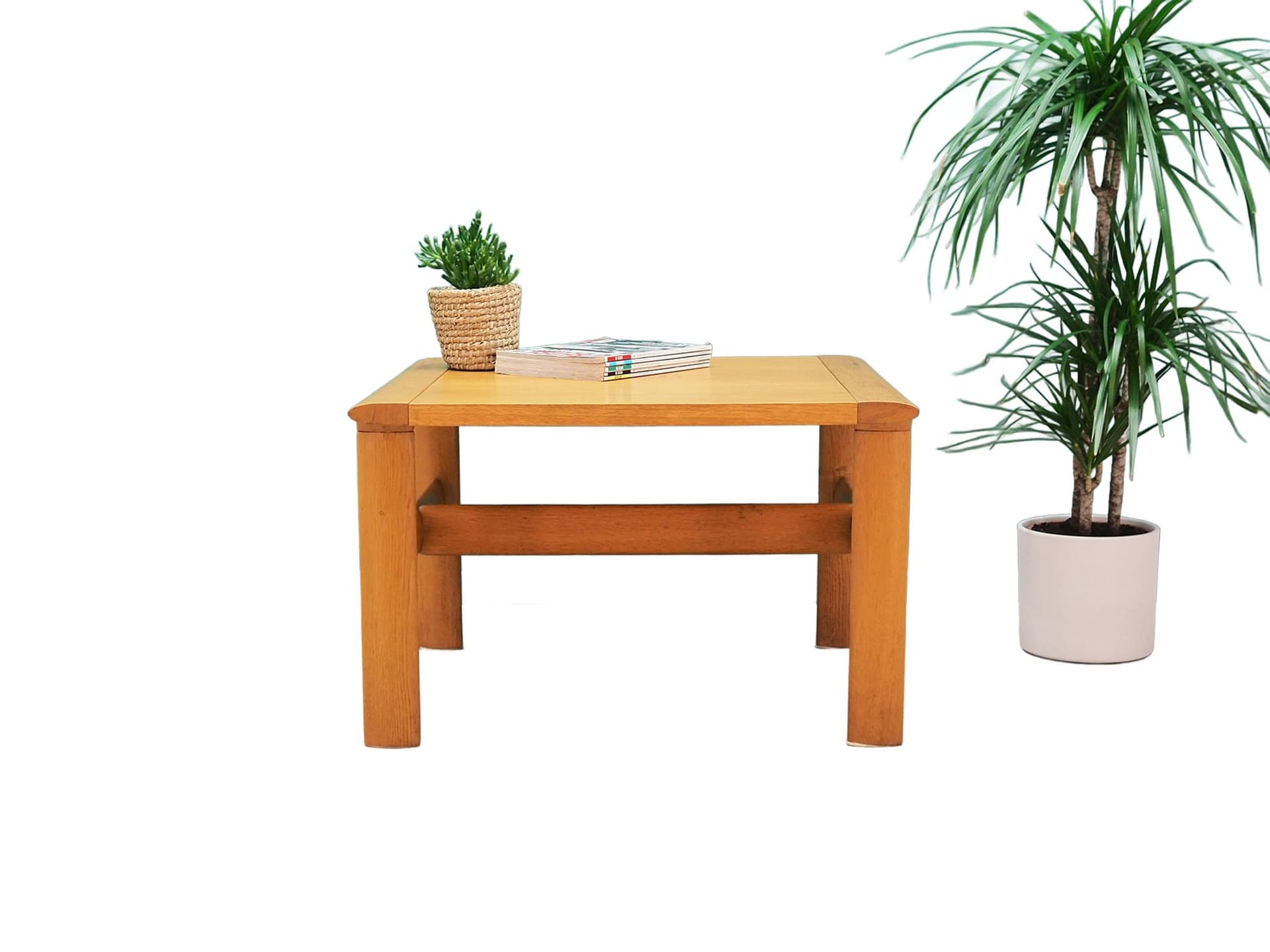 Coffee table, light brown oak, Denmark, 1960s. - 44714