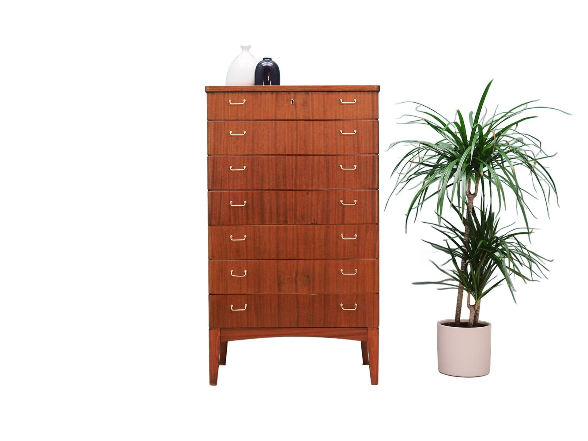 Komoda, mahon brązowy ciemny, Dania, lata 70. - 44772