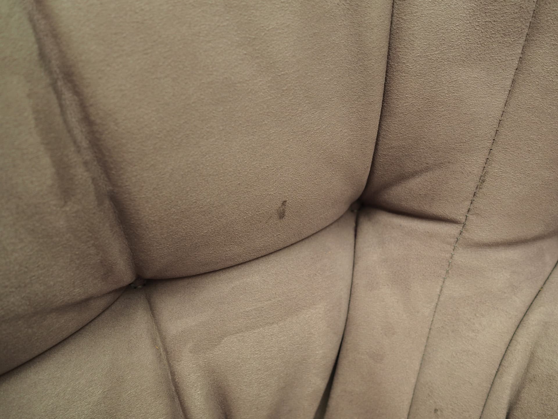 Sofa, velvet wrzosowy, buk, Dania, lata 70. - 50104