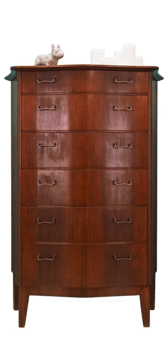 Komoda, mahoń ciemny, Øm Mobelfabrik, Dania, lata 60.