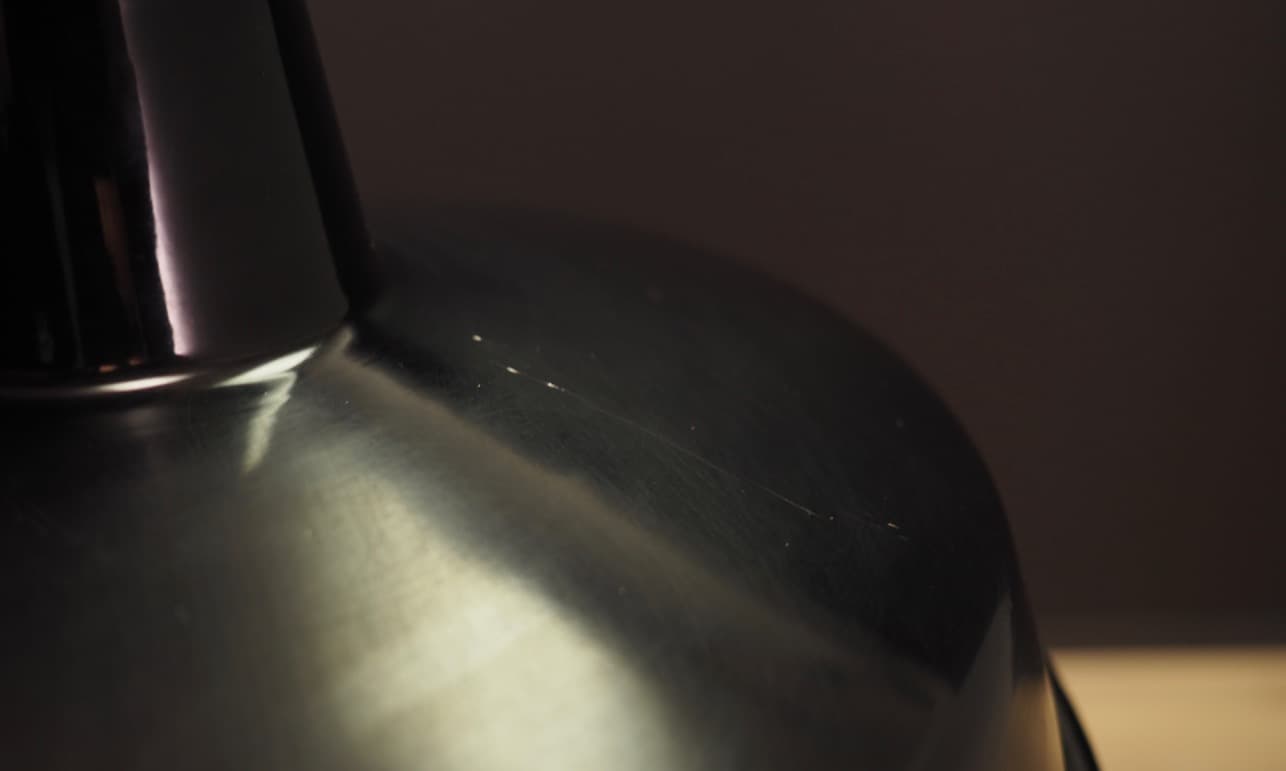 Pendant lamp, black metal, Denmark, 1960s. - 44975