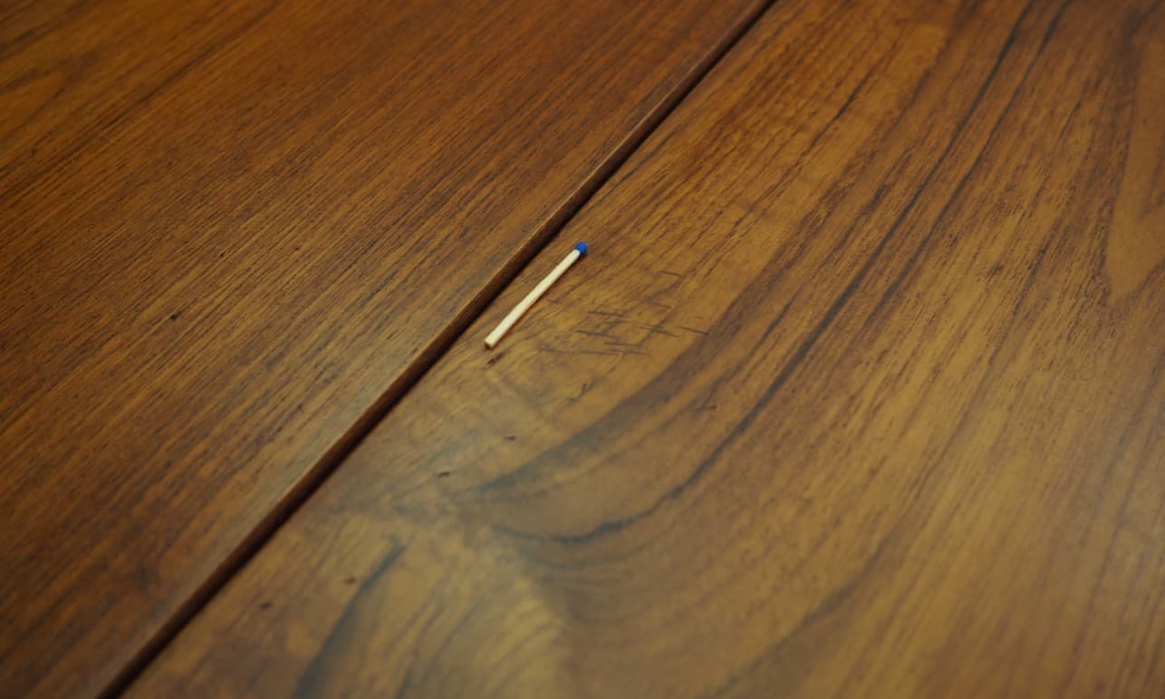 Coffee table, brown teak, Denmark, 1970s. - 49978