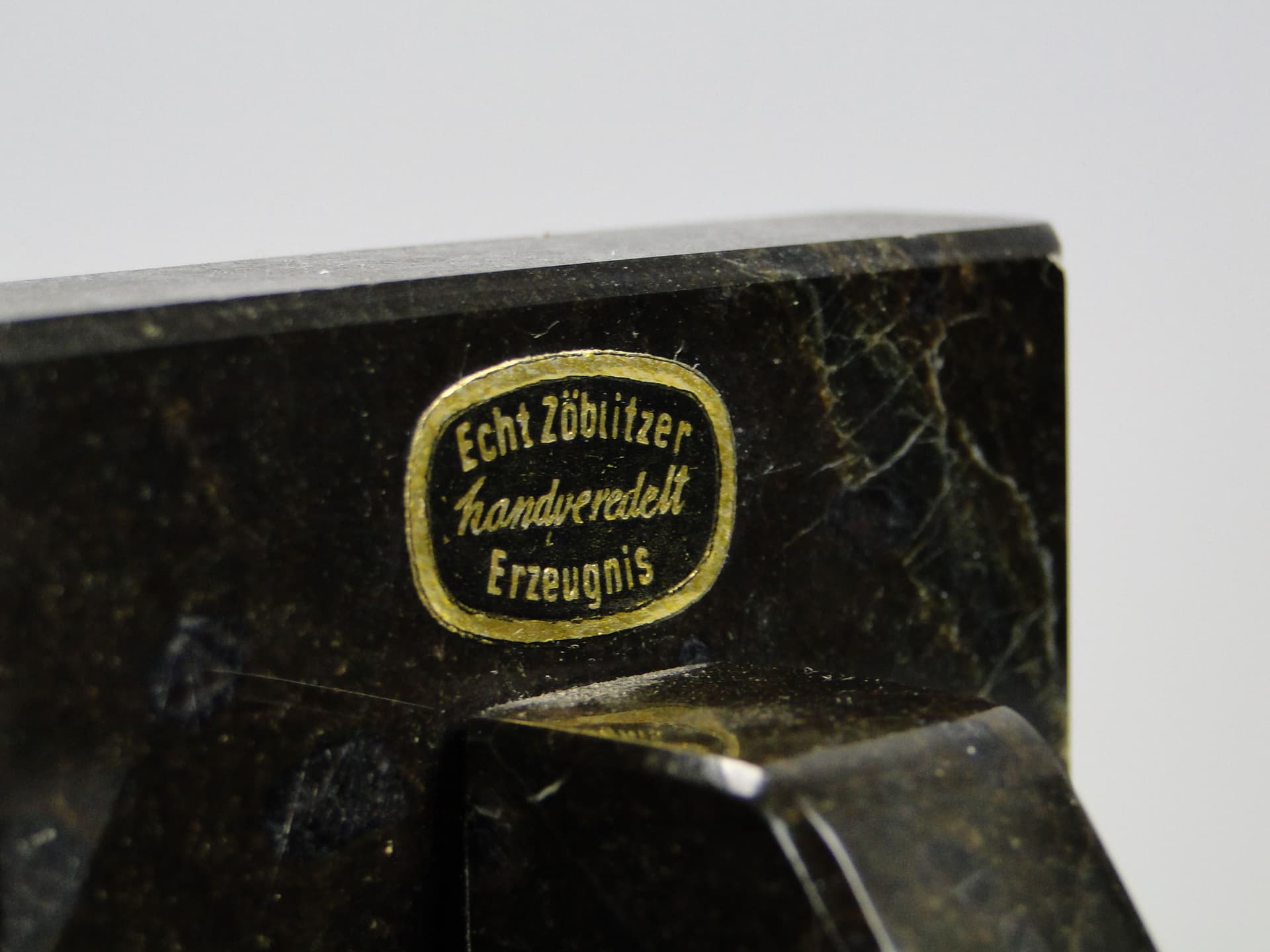 Podpórki do książek Art Deco, granit brązowy ciemny, Niemcy, lata 30. - 44833