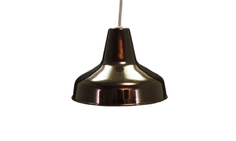 Pendant lamp, black metal, Denmark, 1960s.