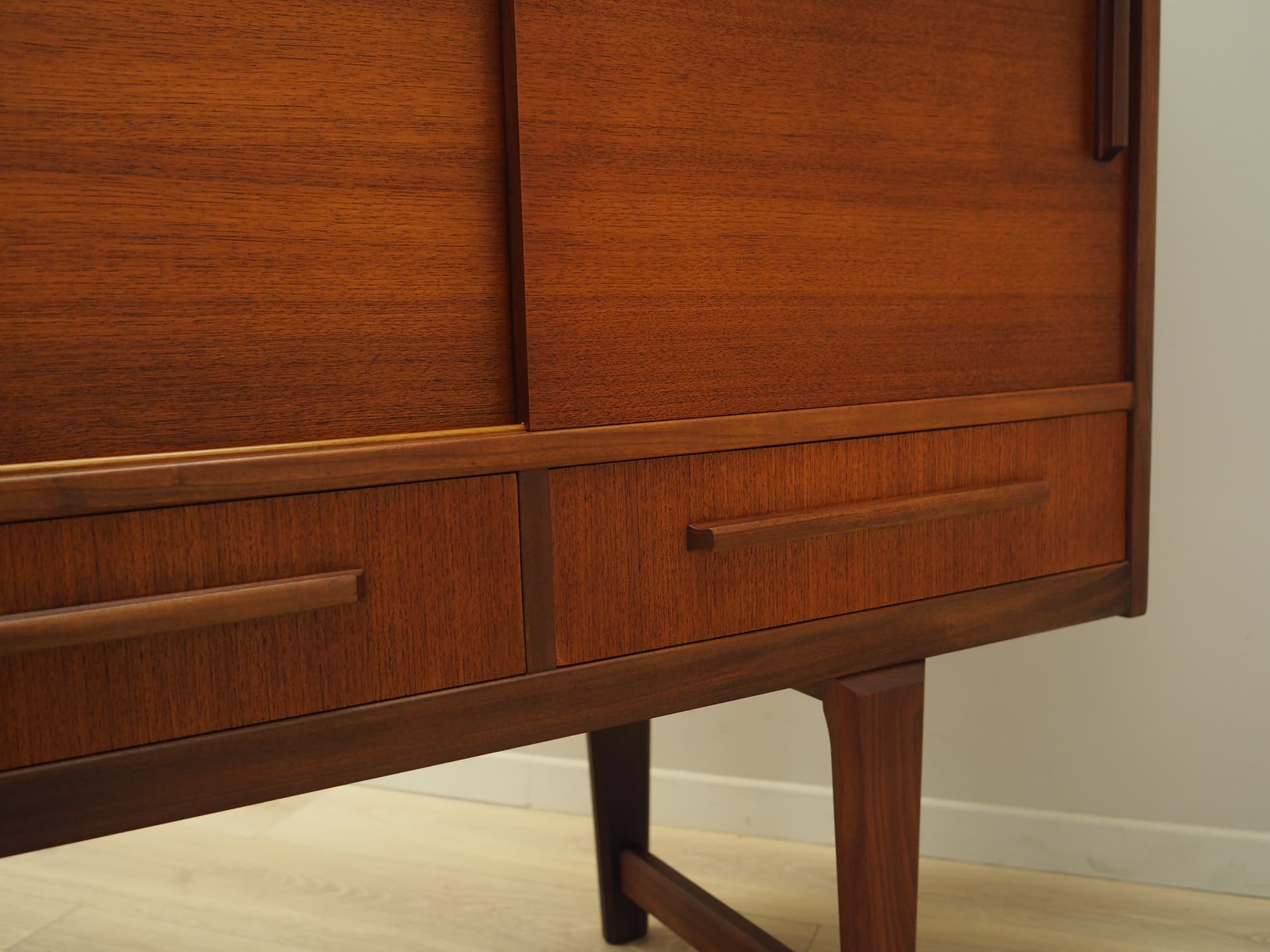 Highboard tekowy, brąz ciemny, PMJ Viby J, Dania, lata 60. - 49868