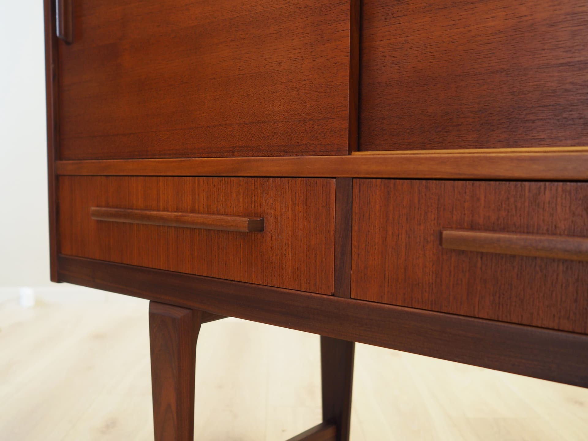 Highboard tekowy, brąz ciemny, PMJ Viby J, Dania, lata 60. - 49866