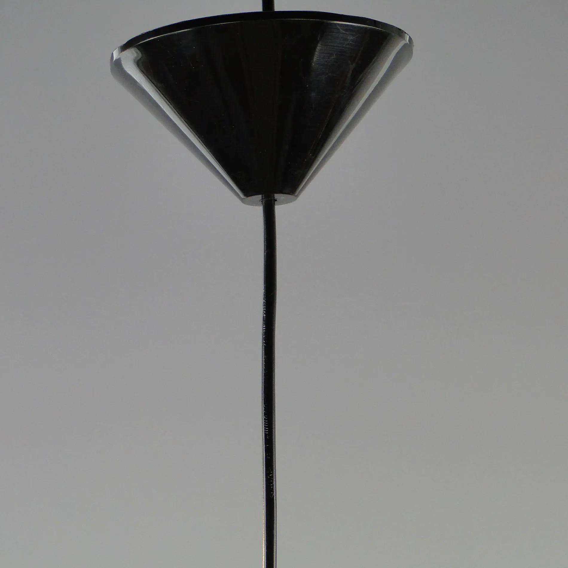 Pendant lamp, Lumet, golden glass, Poland, 1960s. - 45100