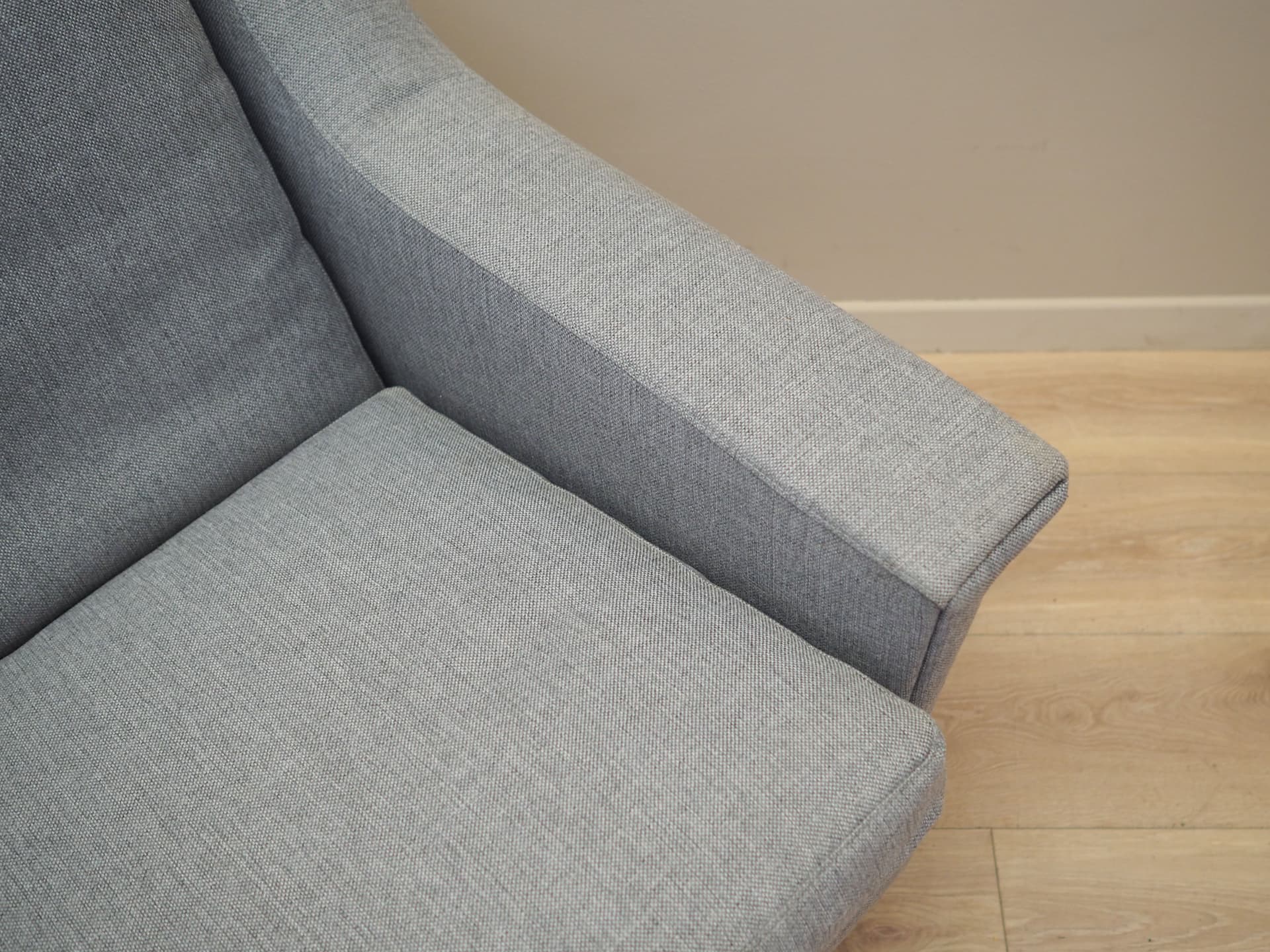 Armchair, grey, wood, Denmark, 1960s. - 49758