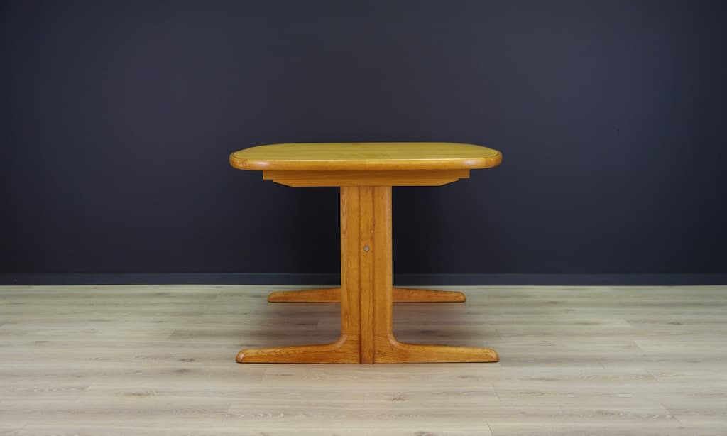 Oval Table, light brown ash, Skovby Møbelfabrik, Denmark, 1960s - 45197